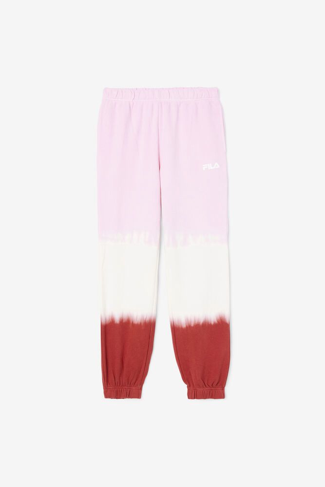 Fila Naisten Housut Raleigh Tie Dye Jogger Valkoinen/Punainen/Pinkki - MJXL-65908